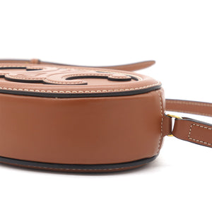 Crossbody Oval Purse Cuir Triomphe In Smooth Calfskin