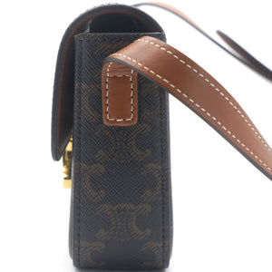 Triomphe Canvas and Calfskin Tan