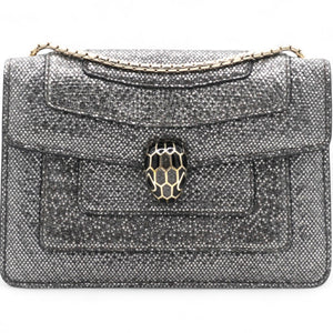 Serpenti Forever Shoulder Bag Silver