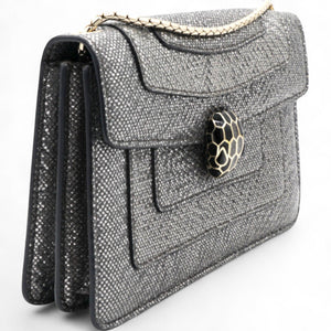 Serpenti Forever Shoulder Bag Silver