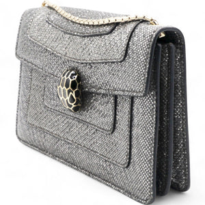 Serpenti Forever Shoulder Bag Silver