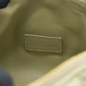 Calfskin Macrocannage Small Diortravel Nomad Pouch Pale Green