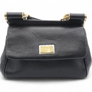 Black Leather Mini Miss Sicily Bag