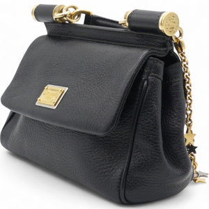 Black Leather Mini Miss Sicily Bag
