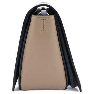 Shiny Smooth Calfskin Medium Frame Shoulder Bag