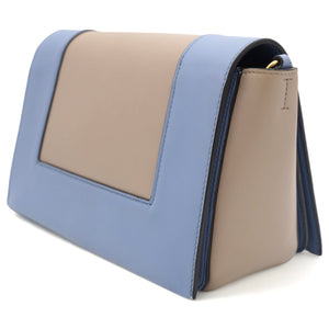 Shiny Smooth Calfskin Medium Frame Shoulder Bag
