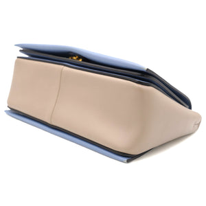 Shiny Smooth Calfskin Medium Frame Shoulder Bag