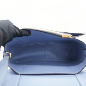 Shiny Smooth Calfskin Medium Frame Shoulder Bag