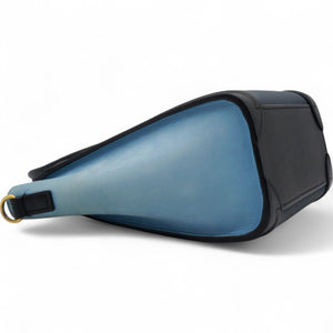Drummed Leather Nubuck Nano Tri-Color Luggage Milky Blue