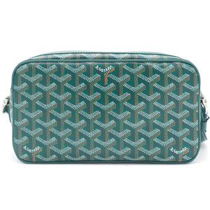 Chevron Print Coated Canvas Sac Messenger Bag