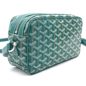 Chevron Print Coated Canvas Sac Messenger Bag