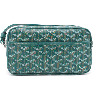 Chevron Print Coated Canvas Sac Messenger Bag