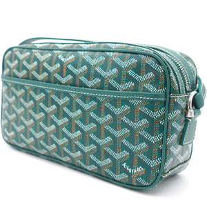 Chevron Print Coated Canvas Sac Messenger Bag