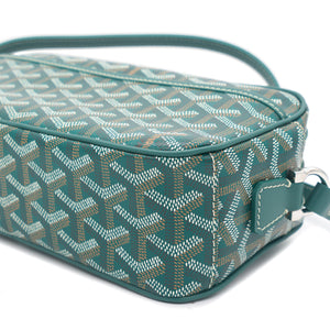 Chevron Print Coated Canvas Sac Messenger Bag