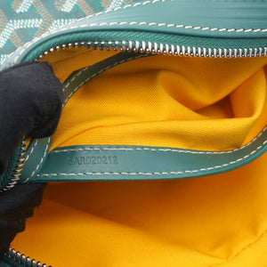 Chevron Print Coated Canvas Sac Messenger Bag