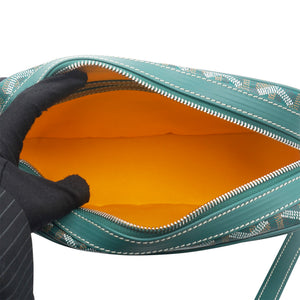Chevron Print Coated Canvas Sac Messenger Bag