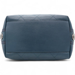 Button Up Hobo Quilted Calfskin with Grosgrain Small Shoulder Bag