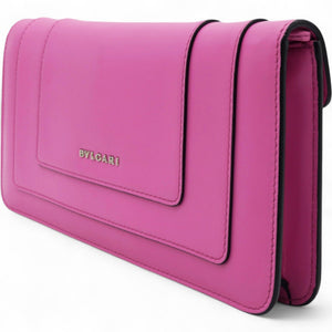 Serpenti Forever Clutch With Chain Leather Pink