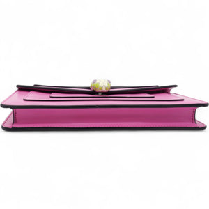 Serpenti Forever Clutch With Chain Leather Pink