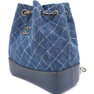 Gabrielle Backpack in Denim/Blue Leather