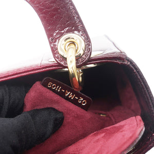 Python Mini Lady Dior Bag Red