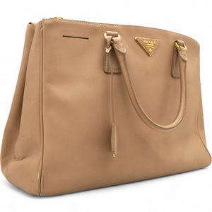 Saffiano Lux Large Tote Sabbia Beige