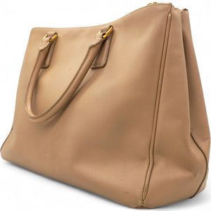 Saffiano Lux Large Tote Sabbia Beige