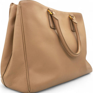 Saffiano Lux Large Tote Sabbia Beige