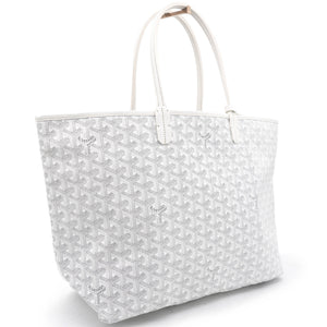White Goyardine Coated Canvas Saint Louis PM Tote