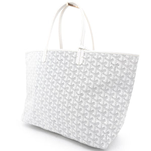 White Goyardine Coated Canvas Saint Louis PM Tote
