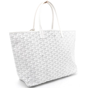 White Goyardine Coated Canvas Saint Louis PM Tote
