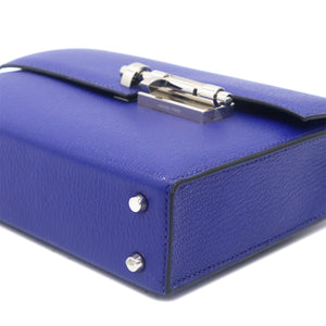 Chevre Mini Verrou Chaine Bag Blue