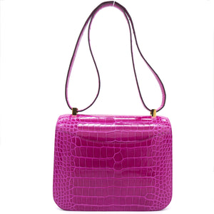 Shiny Alligator Constance 24 Rose Scheherazade