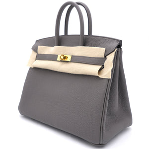 Birkin 25 Togo Gris Etain