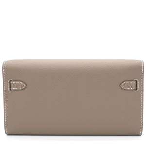 Etoupe Epsom Leather Kelly To Go Wallet Bag
