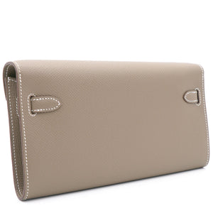 Etoupe Epsom Leather Kelly To Go Wallet Bag