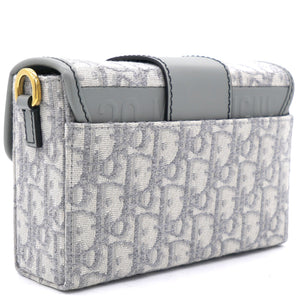 30 Montaigne Box Bag Gray Dior Oblique Jacquard