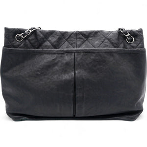 Ultra Soft Suede Calfskin Natural Beauty Tote Black