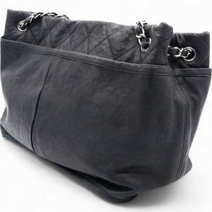 Ultra Soft Suede Calfskin Natural Beauty Tote Black