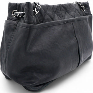 Ultra Soft Suede Calfskin Natural Beauty Tote Black