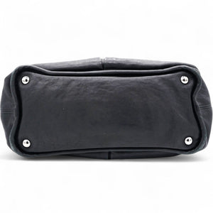 Ultra Soft Suede Calfskin Natural Beauty Tote Black
