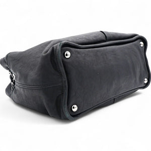 Ultra Soft Suede Calfskin Natural Beauty Tote Black