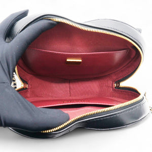 CC In Love Large Heart Bag Black Lambskin Light Gold Hardware