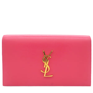 Grain De Poudre Classic Monogram Kate Clutch Pink