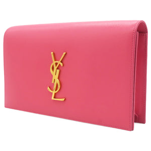 Grain De Poudre Classic Monogram Kate Clutch Pink