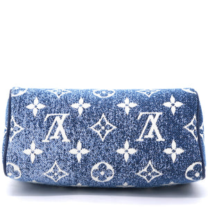 Monogram Jacquard Denim Nano Speedy Blue