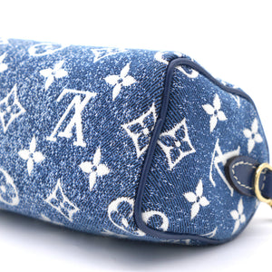 Monogram Jacquard Denim Nano Speedy Blue