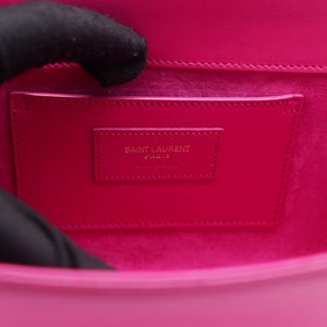 Smooth Calfskin Medium Kate Tassel Satchel Fuschia