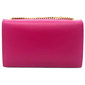 Smooth Calfskin Medium Kate Tassel Satchel Fuschia