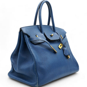 Togo Birkin 35 Bleu Brighton